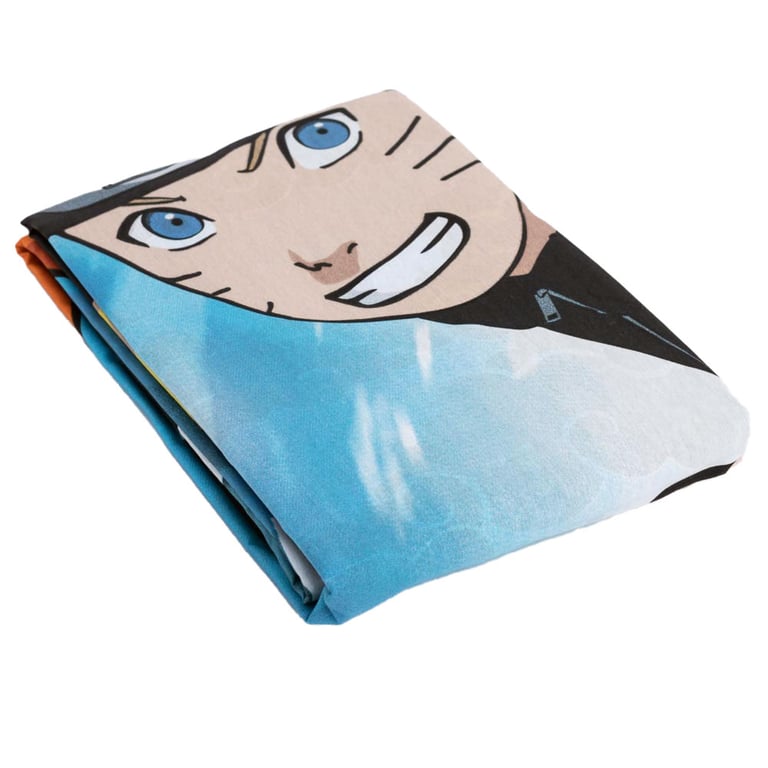 Naruto Shippuden Single Duvet Set - 60 Cotton, Machine Washable Bed Linen