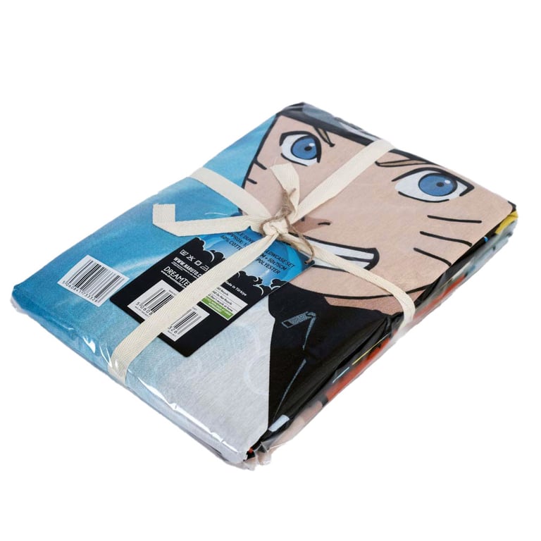 Naruto Shippuden Single Duvet Set - 60 Cotton, Machine Washable Bed Linen