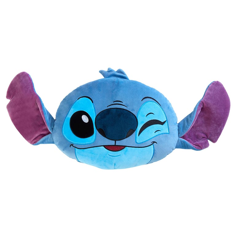 Stitch Shaped Cushion - Soft Velvety 100 Polyester Home Decor Pillow
