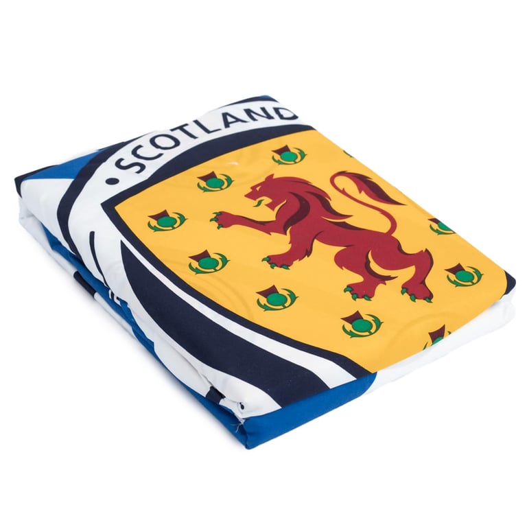 Scottish FA Vibrant Navy and White Microfibre Duvet Set - Club Crest Design