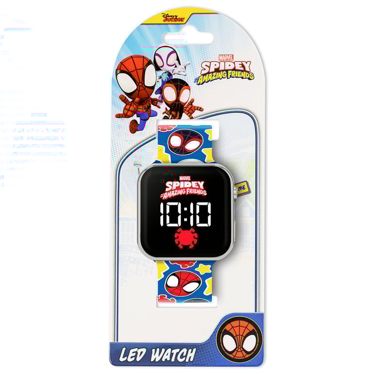 Spidey And His Amazing Friends Junior LED Digital Watch - Silicone Strap & Easy to Read Display