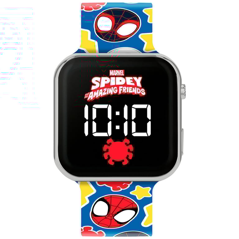 Spidey And His Amazing Friends Junior LED Digital Watch - Silicone Strap & Easy to Read Display