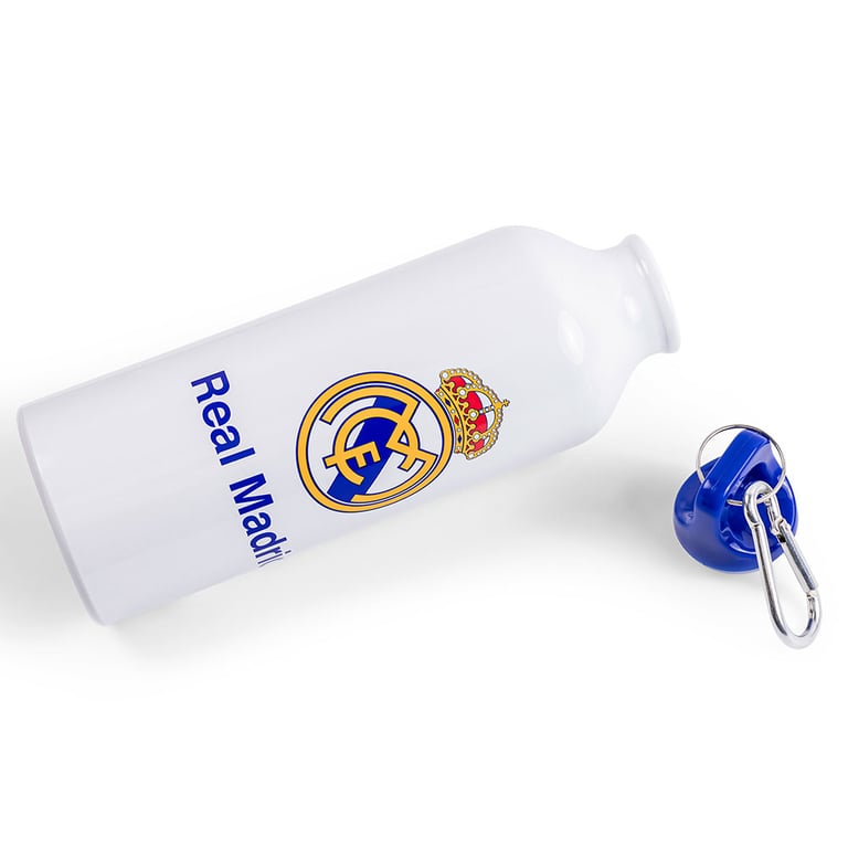 Real Madrid CF Aluminium Crest Bottle - Lightweight & Leak-Free Drinks Container