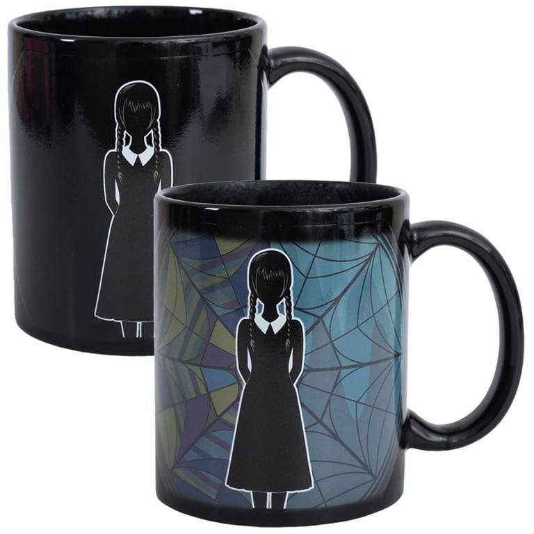 Wednesday Heat Changing Mug - Ceramic Design Changes with Temperature
