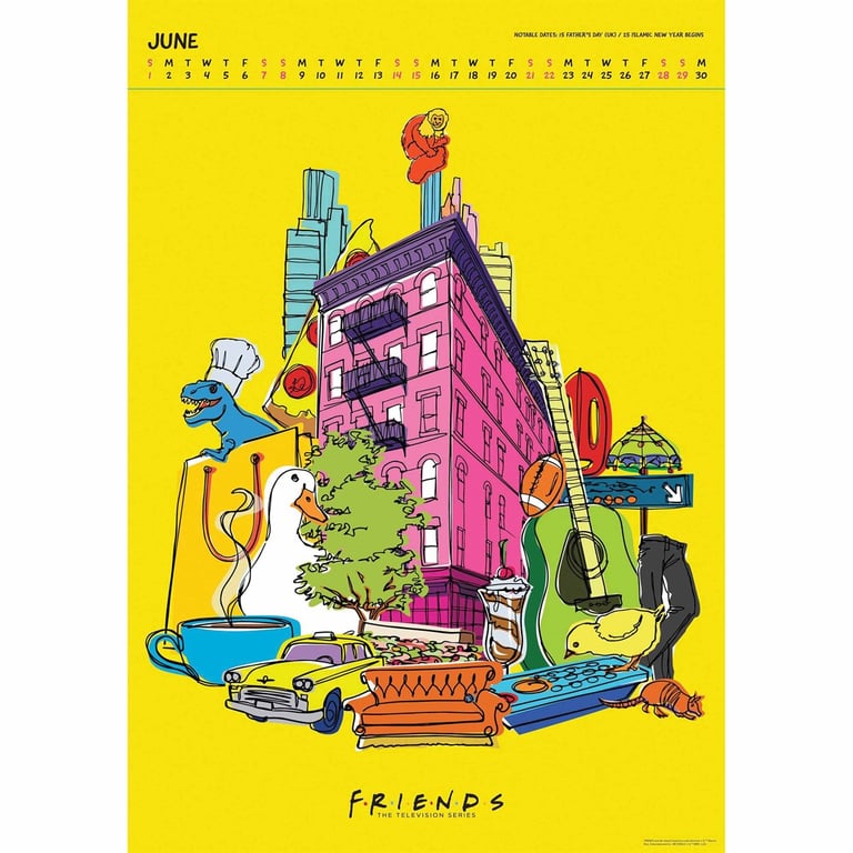 Friends Deluxe 2025 Collectors Edition Calendar - Plastic Free & Frame Ready Prints
