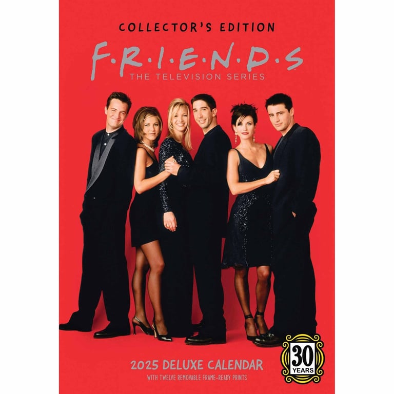 Friends Deluxe 2025 Collectors Edition Calendar - Plastic Free & Frame Ready Prints