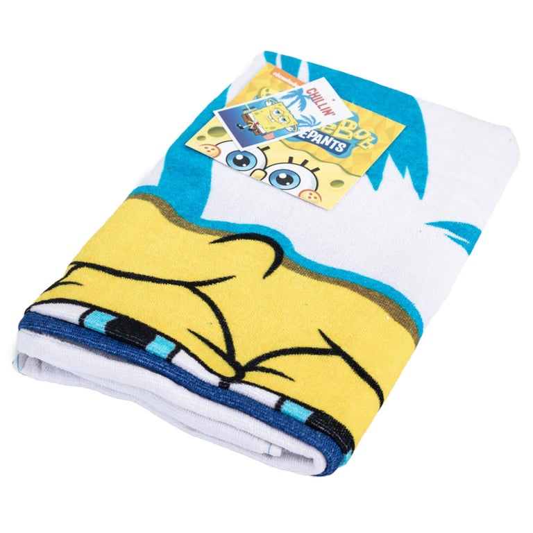 SpongeBob SquarePants Velour Chillin Beach Towel - 100 Cotton