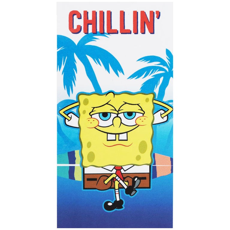 SpongeBob SquarePants Velour Chillin Beach Towel - 100 Cotton