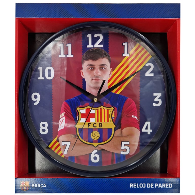 Pedri FC Barcelona Wall Clock - Official Bedroom Decor with Pedri Image