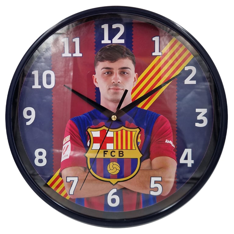 Pedri FC Barcelona Wall Clock - Official Bedroom Decor with Pedri Image