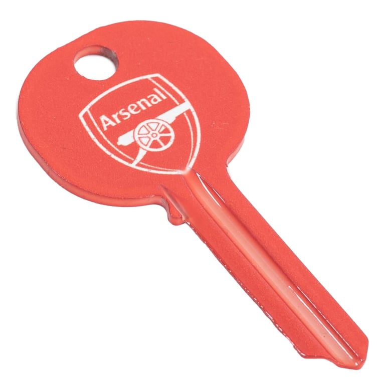 Arsenal FC Crest Door Key - Full Colour Club Crest Design on Both Sides