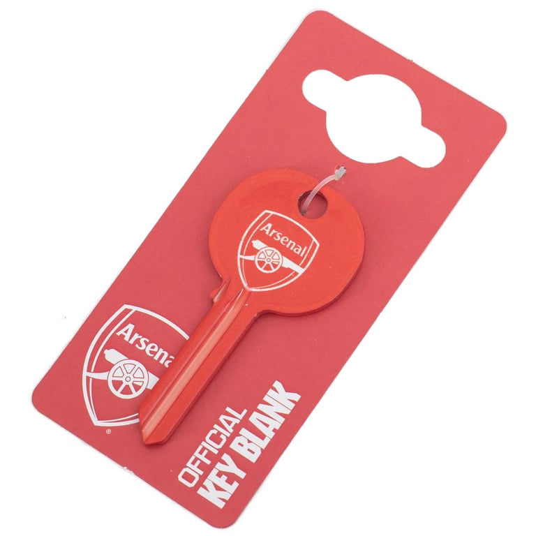 Arsenal FC Crest Door Key - Full Colour Club Crest Design on Both Sides
