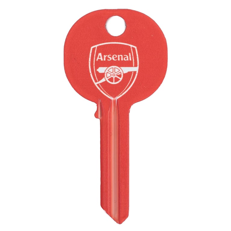 Arsenal FC Crest Door Key - Full Colour Club Crest Design on Both Sides