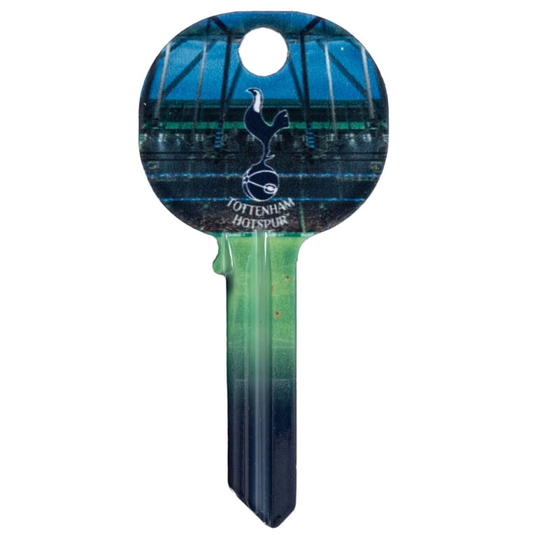 Tottenham Hotspur FC Stadium Door Key - Cut Blank with Full Colour Club Crest Design