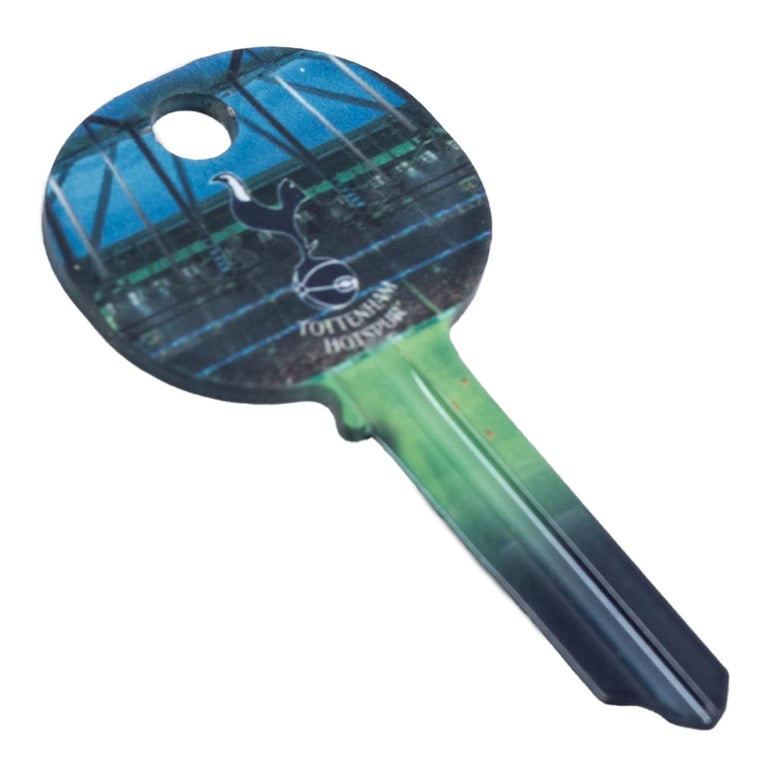 Tottenham Hotspur FC Stadium Door Key - Cut Blank with Full Colour Club Crest Design