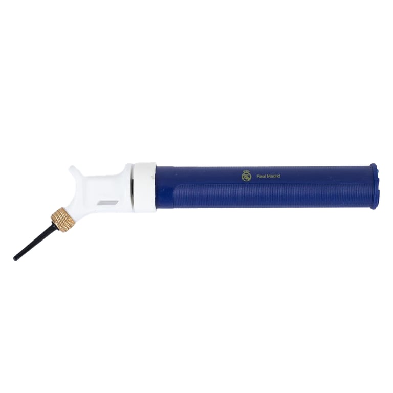 Real Madrid CF Blue Dual Action Mini Football Pump with Needle