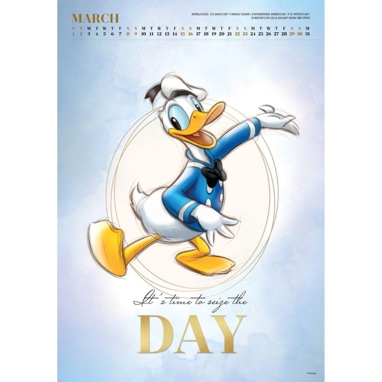 Disney Deluxe Collectors Edition 2025 Calendar - Frame Ready Prints and Plastic Free Packaging