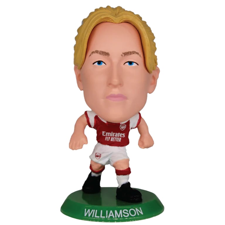 Arsenal WFC SoccerStarz Leah Williamson Collectible Figure - 5cm Tall Home Kit Edition