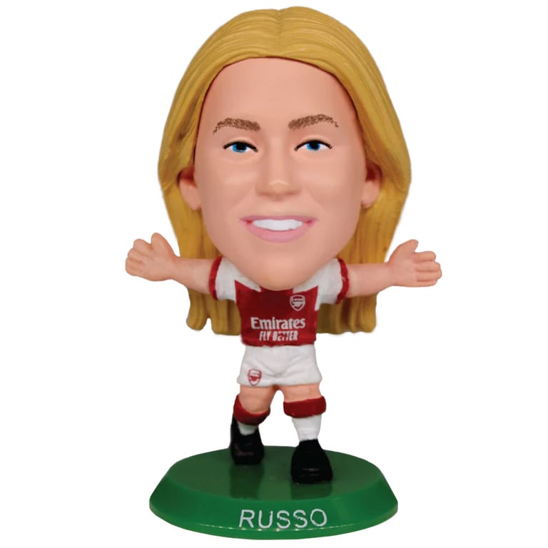 Arsenal WFC SoccerStarz Alessia Russo Collectable Figure - 5cm Tall in Classic Home Kit with Green Base