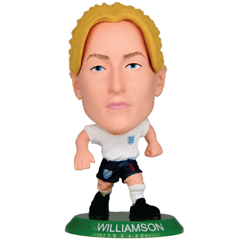 England Lionesses SoccerStarz Leah Williamson Collectable Figure - 5cm Tall in Classic Home Kit