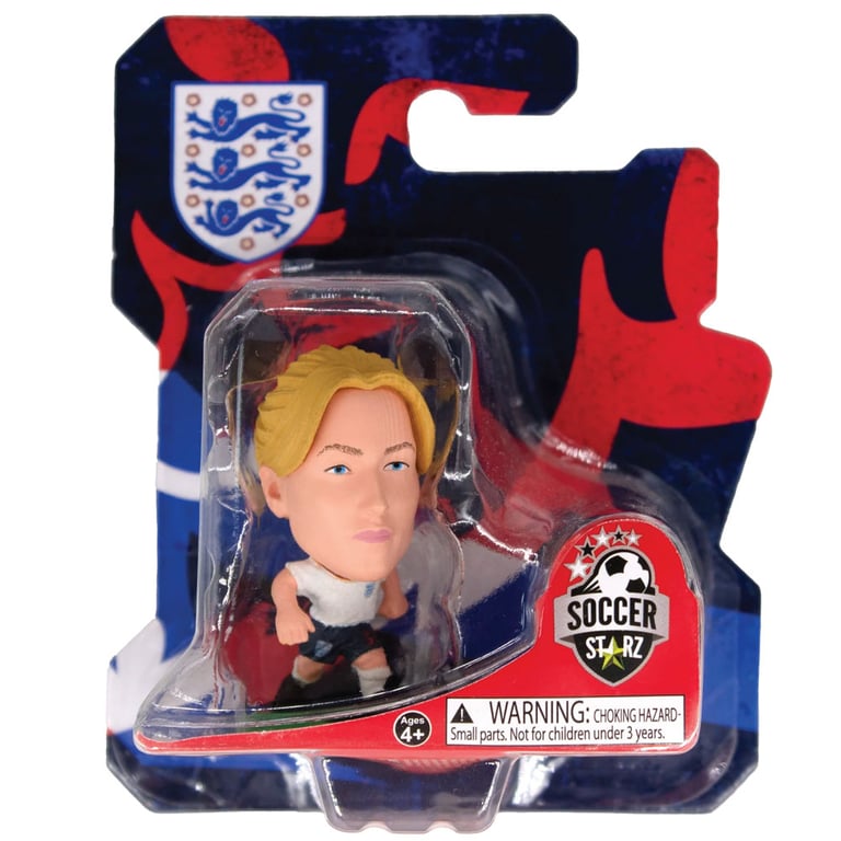 England Lionesses SoccerStarz Leah Williamson Collectable Figure - 5cm Tall in Classic Home Kit