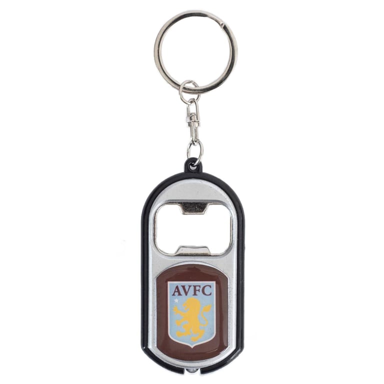 Aston Villa FC Multifunctional Keyring with Torch and Bottle Opener Function