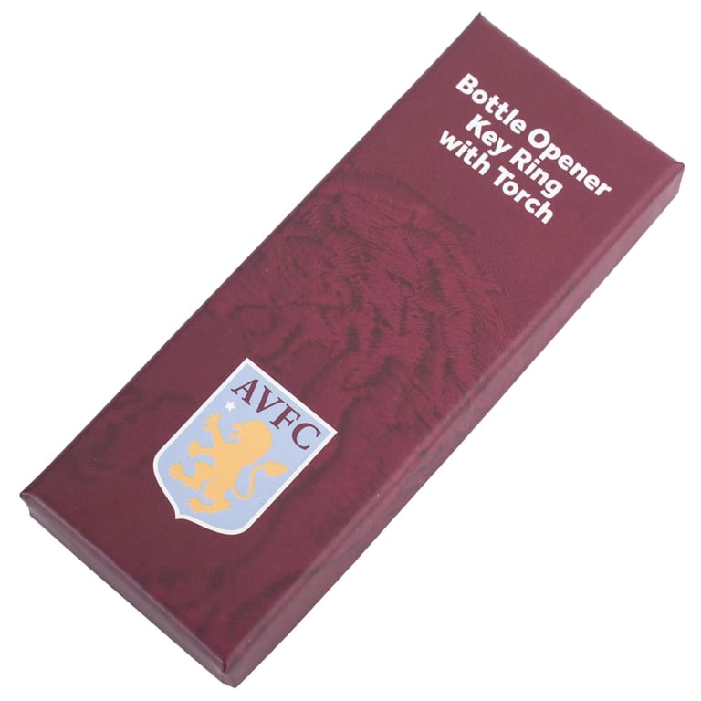 Aston Villa FC Multifunctional Keyring with Torch and Bottle Opener Function