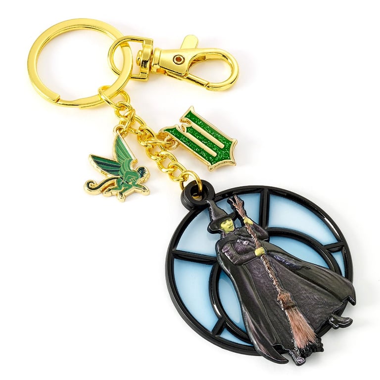 Wicked Elphaba Metal Die Stamped Window Charm Keyring
