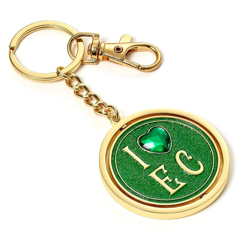 Wicked Emerald City Spinner Keyring - Glinda & Elphaba Charm