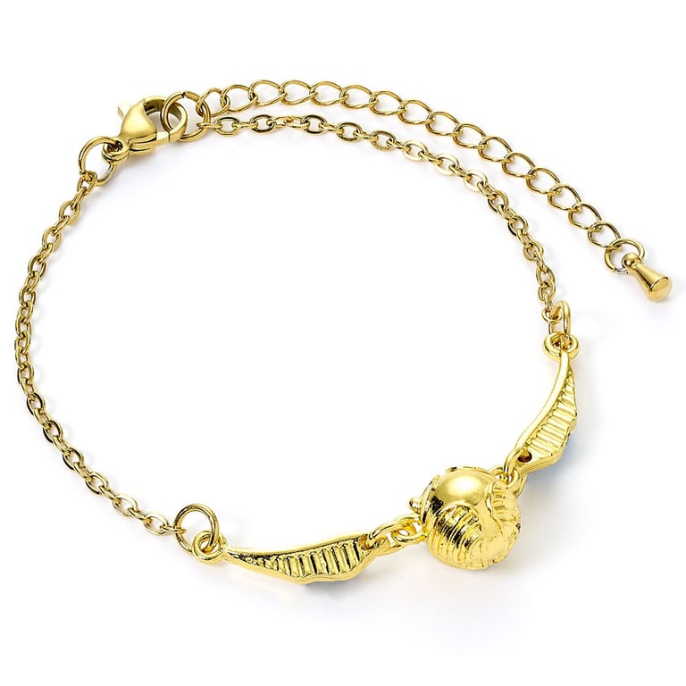 3D Golden Snitch Harry Potter Adjustable Lobster Clasp Bracelet