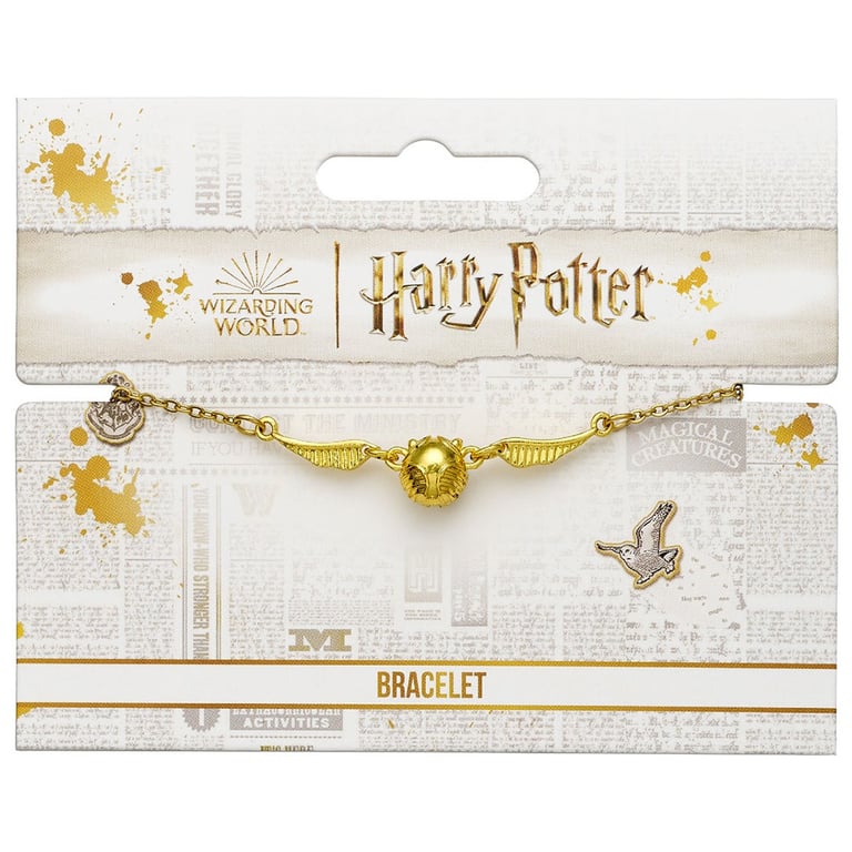 3D Golden Snitch Harry Potter Adjustable Lobster Clasp Bracelet