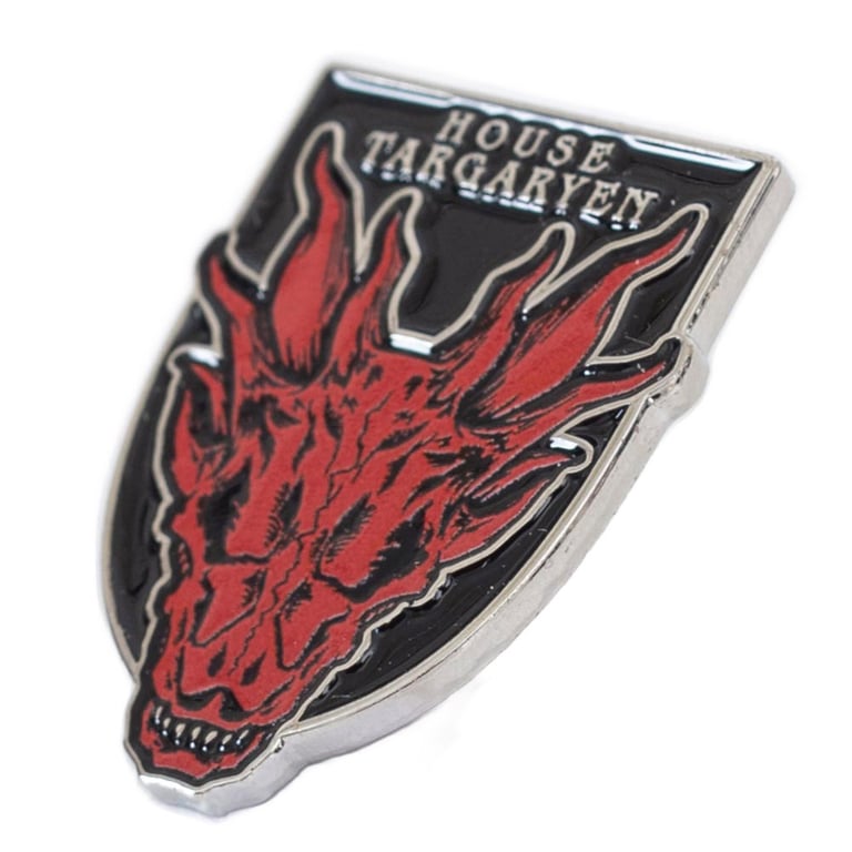 House of Targaryen Dragon Enamel Pin Badge - Fantasy Game of Thrones Accessory