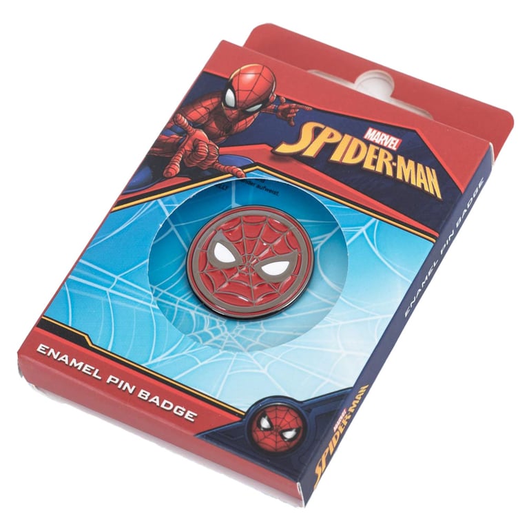 Spider-Man Detailed Enamel Pin Badge with Rubber Push Fixing