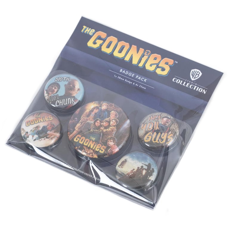 Goonies Button Badge Set - Ideal School Bag Accessory & Clothing Decoration