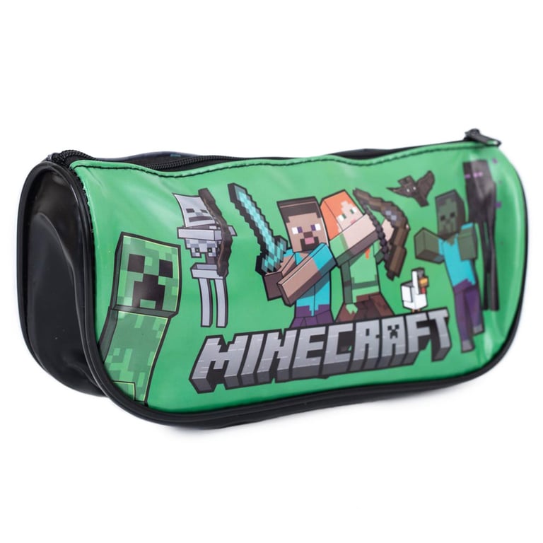 Minecraft Character Pencil Case - Storage for School and Home Supplies