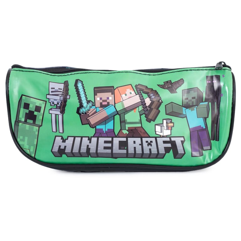 Minecraft Character Pencil Case - Storage for School and Home Supplies