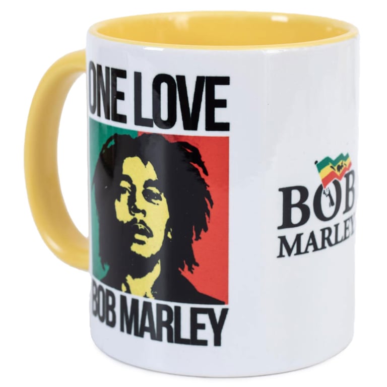Bob Marley One Love Ceramic Kiln Fired Coffee Mug