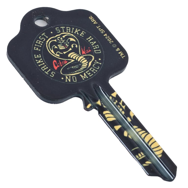 Cobra Kai UL Certified Door Key - High Quality Logo Key with Detailed Designs
