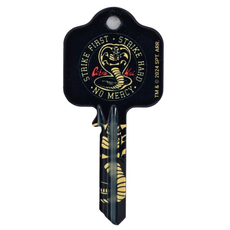 Cobra Kai UL Certified Door Key - High Quality Logo Key with Detailed Designs