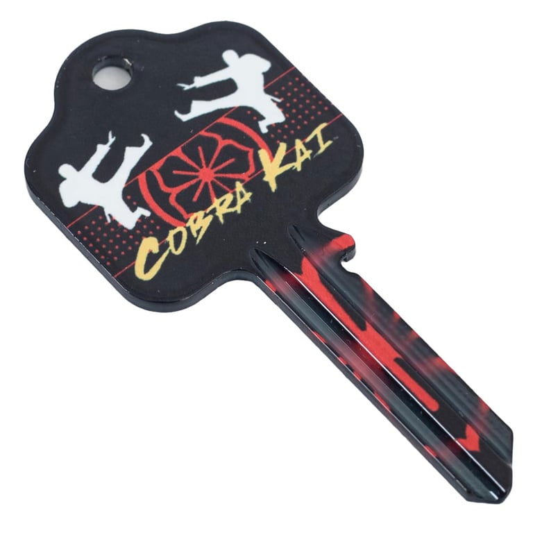 Cobra Kai UL Certified Door Key - High Quality Logo Key with Detailed Designs