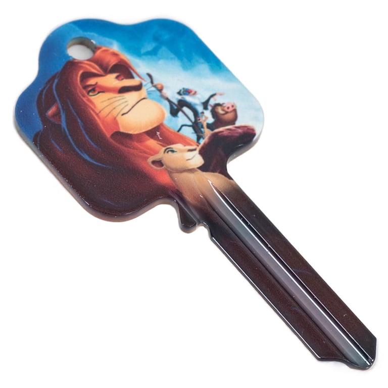 The Lion King UL Certified Door Key - Detailed Simba and Nala Design