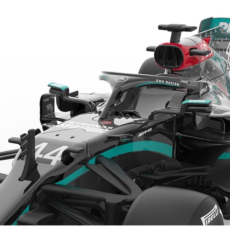 Mercedes AMG F1 1:18 Scale Radio Controlled Car with Spring Suspension and Multi Direction Racing