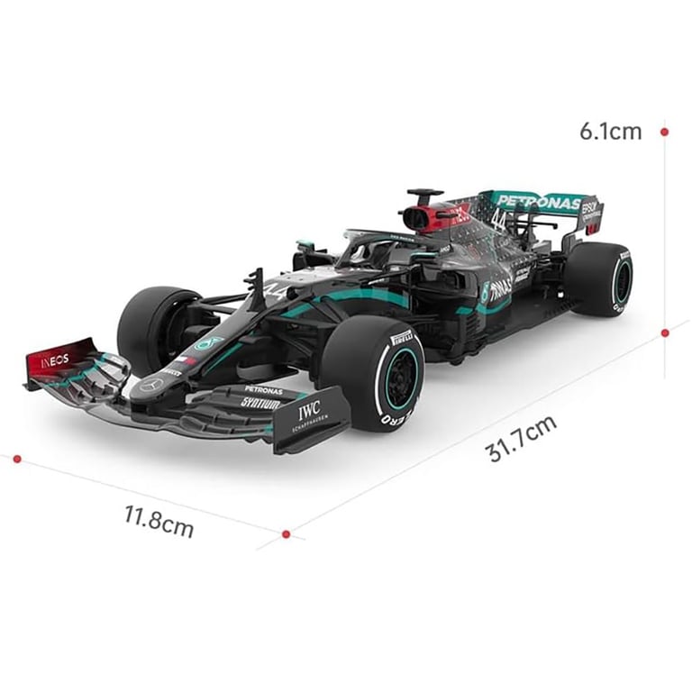 Mercedes AMG F1 1:18 Scale Radio Controlled Car with Spring Suspension and Multi Direction Racing
