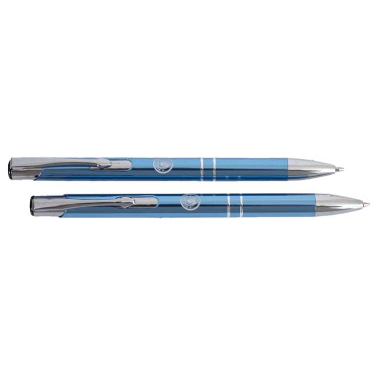 Manchester City FC Executive Pen & Pencil Set with Clear Perspex Display Case