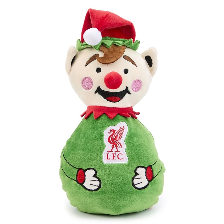 Liverpool FC Weighted Plush Elf with LFC Crest and Soft Polyester Fabric