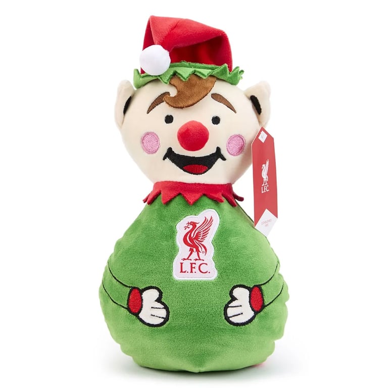 Liverpool FC Weighted Plush Elf with LFC Crest and Soft Polyester Fabric