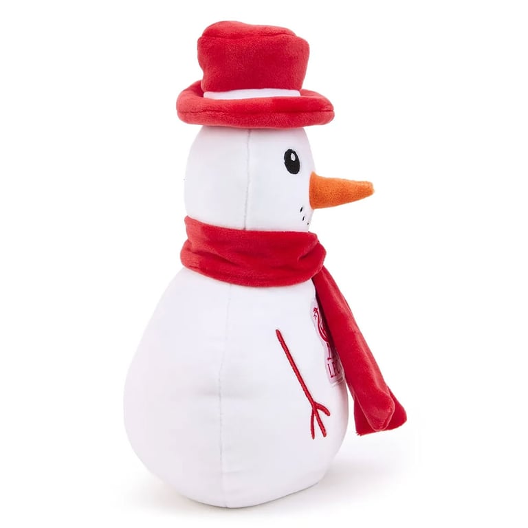 Liverpool FC Plush Snowman - Soft, Weighted, and Official LFC Crest Toy