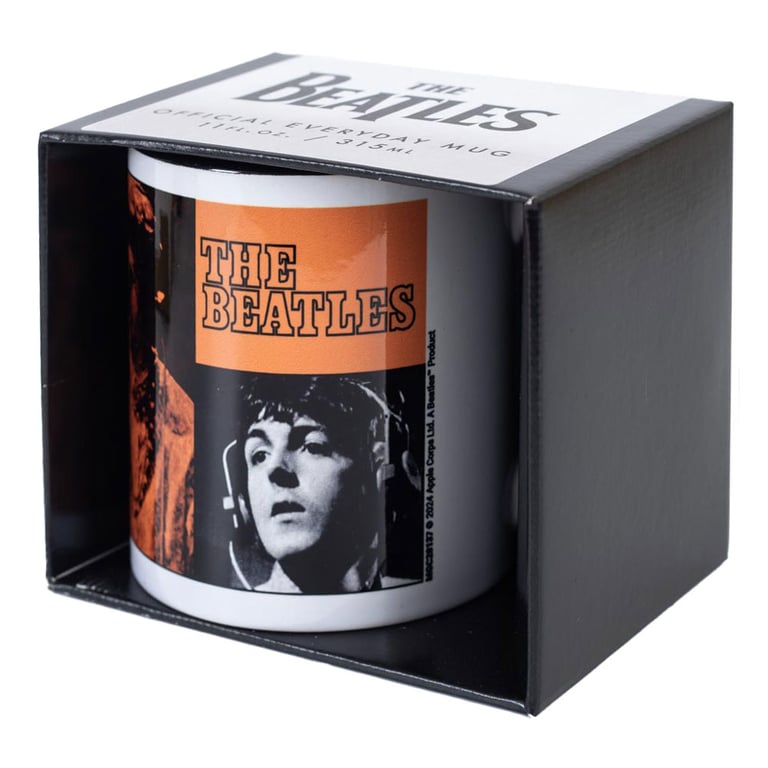 The Beatles Ceramic Kiln Fired Coffee Mug with Love Song Lyrics