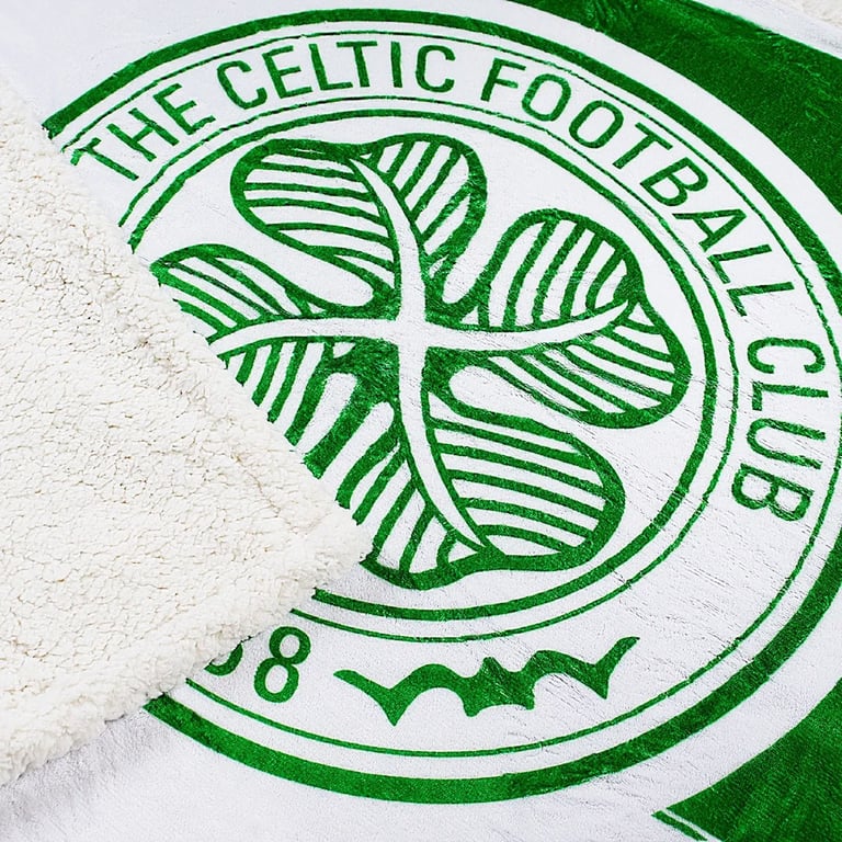 Luxury Celtic FC Sherpa Fleece Blanket - You ll Never Walk Alone