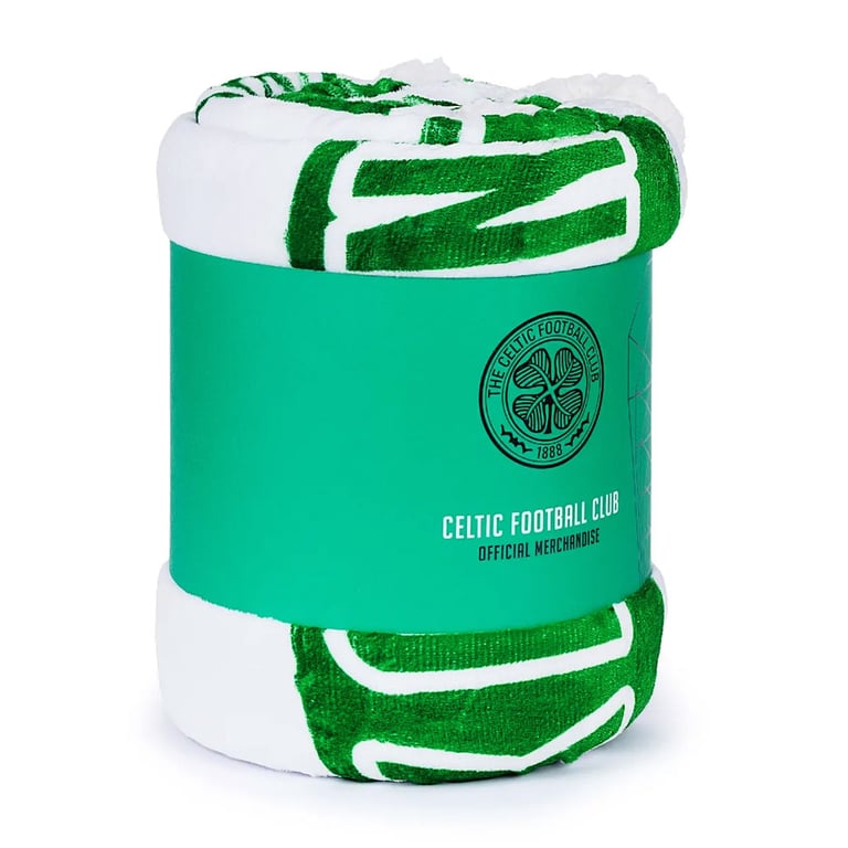 Luxury Celtic FC Sherpa Fleece Blanket - You ll Never Walk Alone